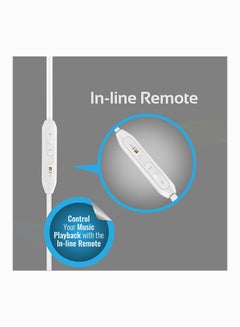 PROMATE Earphones, In-Ear 3.5mm Universal Crystal Sound And Noise Isolating Earbuds With In-Line Remote Volume Control And Built-In Mic For Smartphones, PC, Tablets, Laptops White  - Image 3
