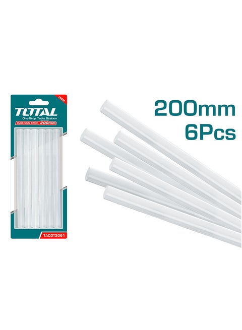 Glue Gun Stick 6 Pieces 11.2mm/ Teal/Silver 20cm