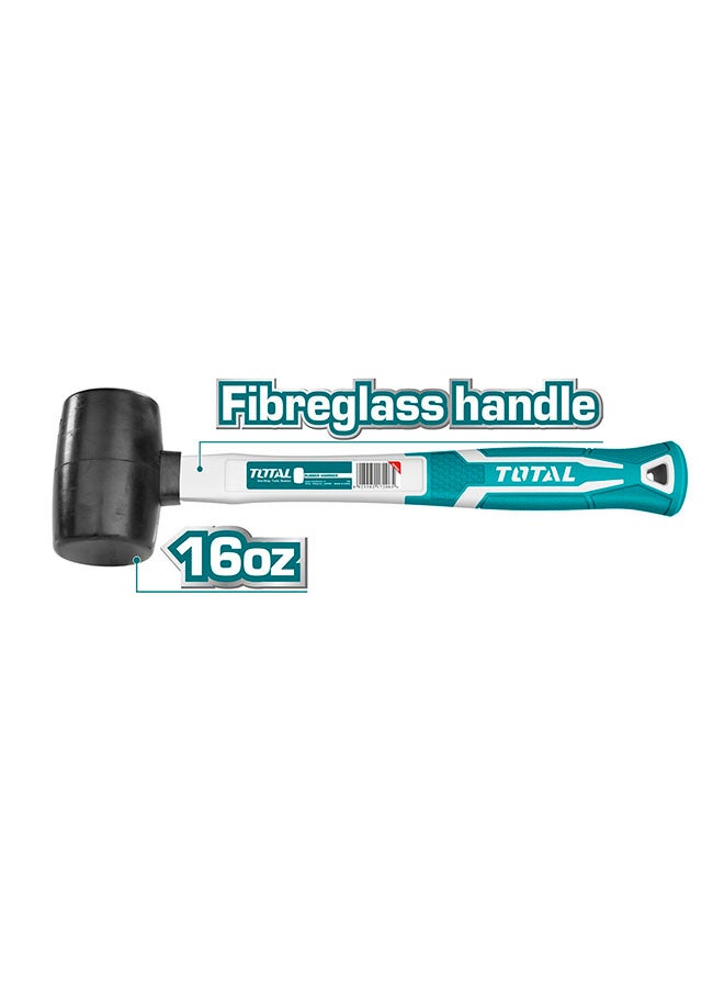 توتال مطرقة مطاطية تركواز/فضي/اسود 450جرام  - Image 1