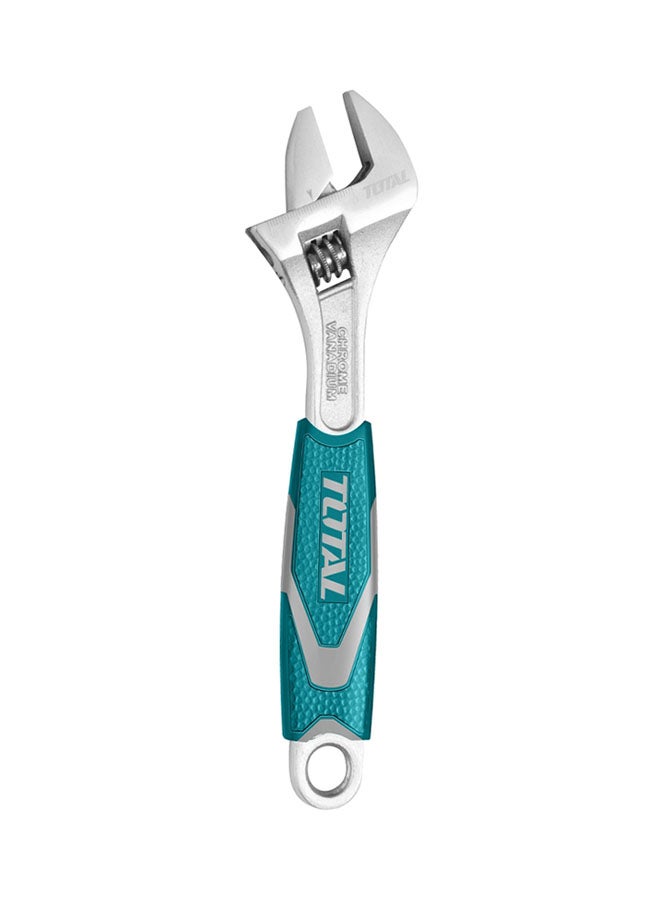 TOTAL Adjustable Wrench Teal/Silver 10inch - Image 1
