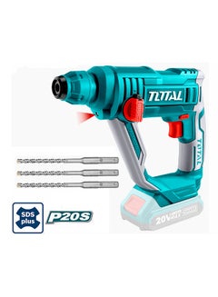 TOTAL Lithium-Ion Rotary Hammer 20V With 3pcs SDS-plus TRHLI1601 Multicolour 