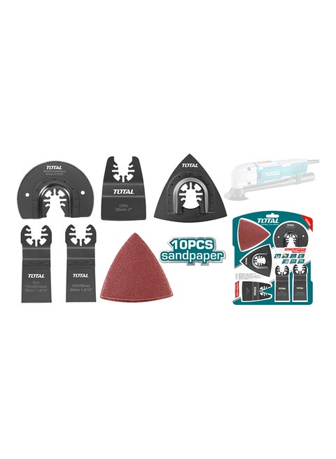 15 Pieces Multi Tool Blade Set Multicolour