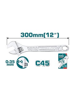 TOTAL Adjustable Wrench Multicolour 12inch 