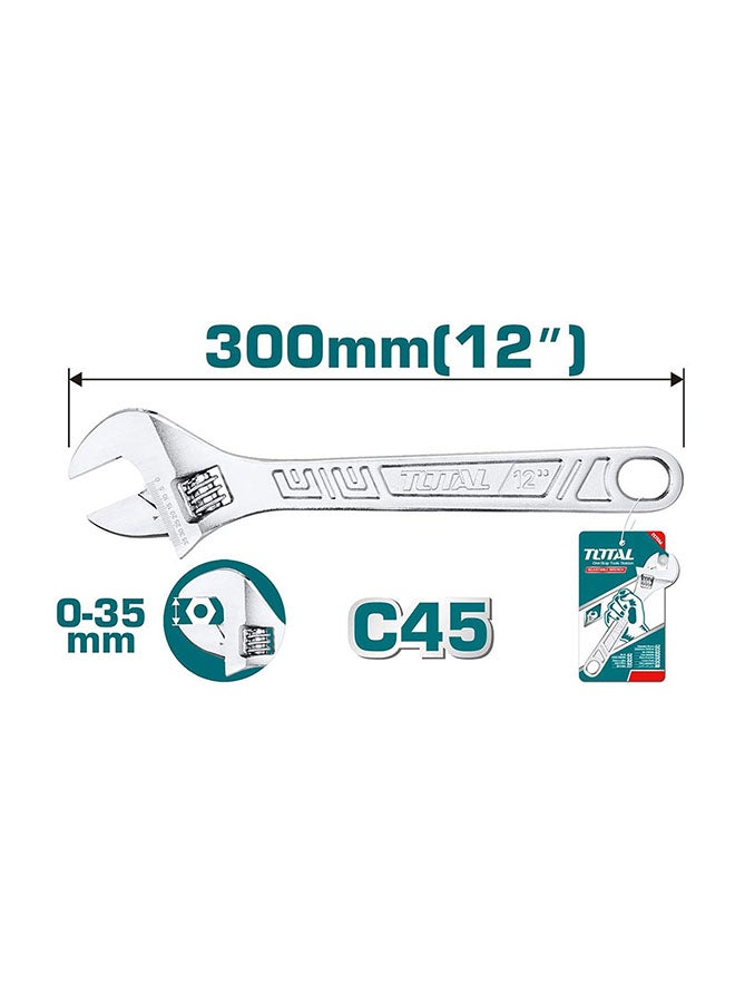 TOTAL Adjustable Wrench Multicolour 12inch 