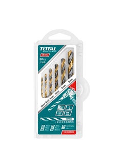 TOTAL 6 Pieces Hss Twist Drill Bits Set Multicolour 8mm 