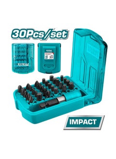 TOTAL 30Pcs Impact Screwdriver Bits Set Multicolour 25mm 