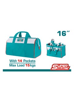 TOTAL Tools Bag Canvas Teal / Grey 