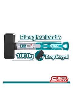TOTAL Stoning Hammer Teal / Grey 1000grams 