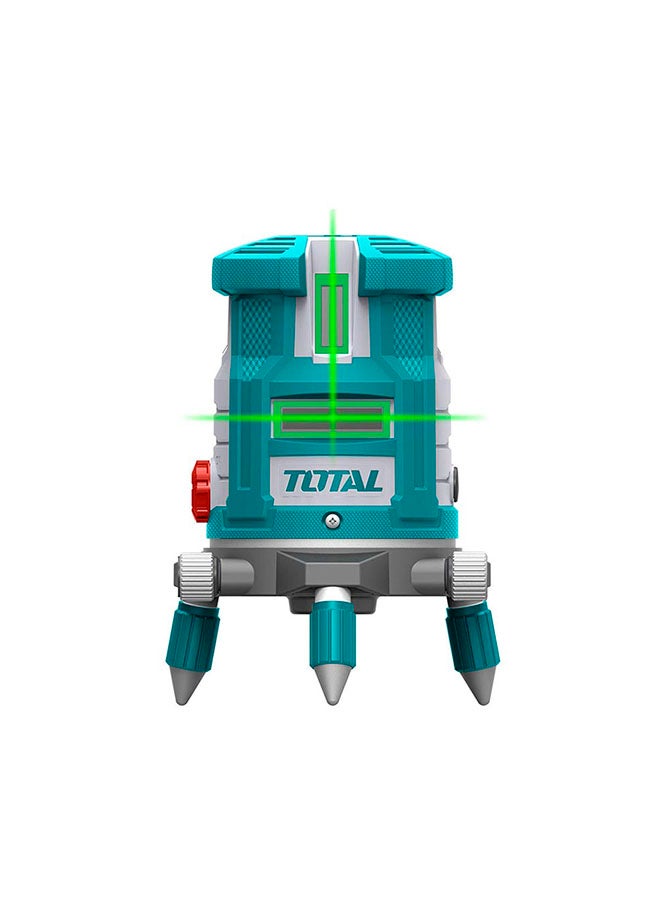 TOTAL Self-Leveling Line Laser(Green Laser Beams) Diameter 5 Lines Teal / Grey 30meter