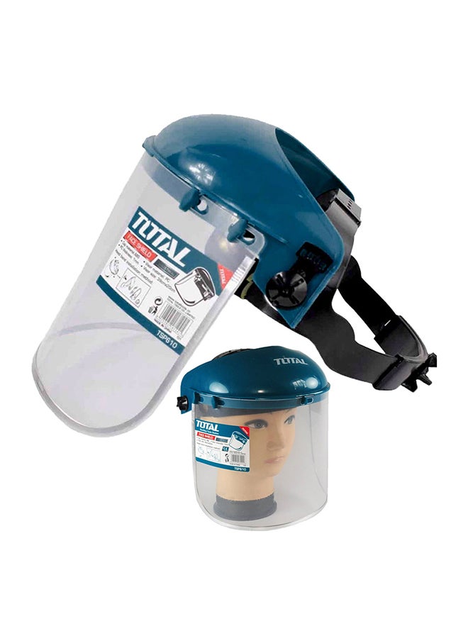 TOTAL Face Shield Teal / Grey 20*39cm 