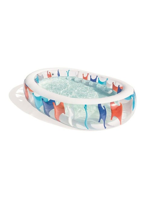 Inflatable Elliptic Family Pool 76x60x20inch