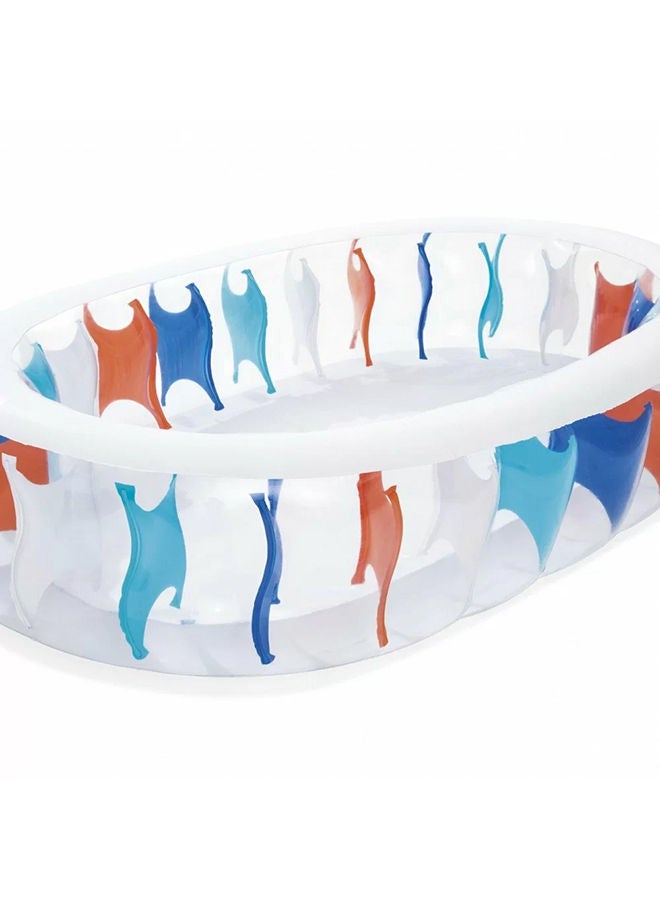 Inflatable Elliptic Family Pool 76x60x20inch