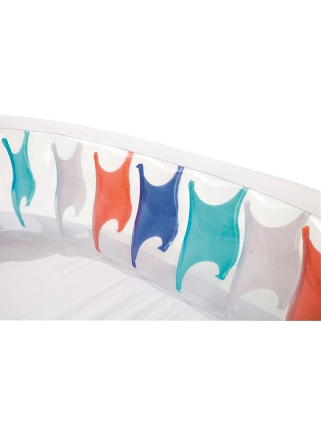 Inflatable Elliptic Family Pool 76x60x20inch