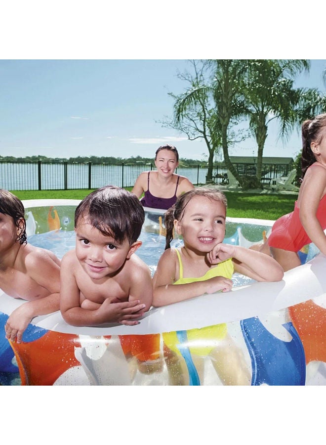 Inflatable Elliptic Family Pool 76x60x20inch