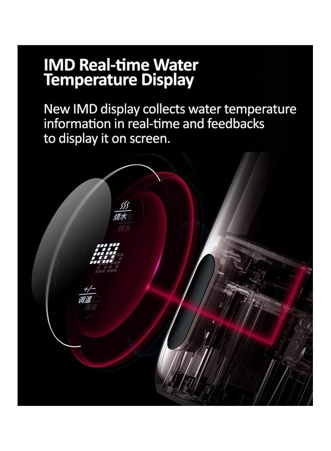 Deerma - Portable Electric Water Bottle, Kettle Thermos with LED Temperature Control and Double-Layer Heat Insulation Design, On-Screen Touch Control, Automatic Monitoring IMD Real-Time Water Temperature 350 ml 300 W DR035 White - Image 1