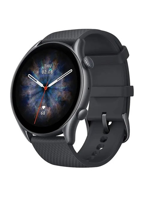 GTR 3 Pro Smart Watch For Android iPhone With Bluetooth Call Alexa GPS WiFi, Men's Fitness Tracker 150 Sports Modes, 1.45”AMOLED Display, Blood Oxygen Heart Rate Tracking, Waterproof Black