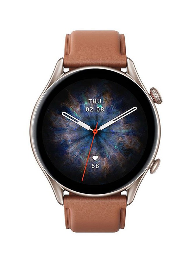 Amazfit - GTR 3 Pro Smart Watch And Free Scale With Alexa GPS WiFi Brown - Image 1