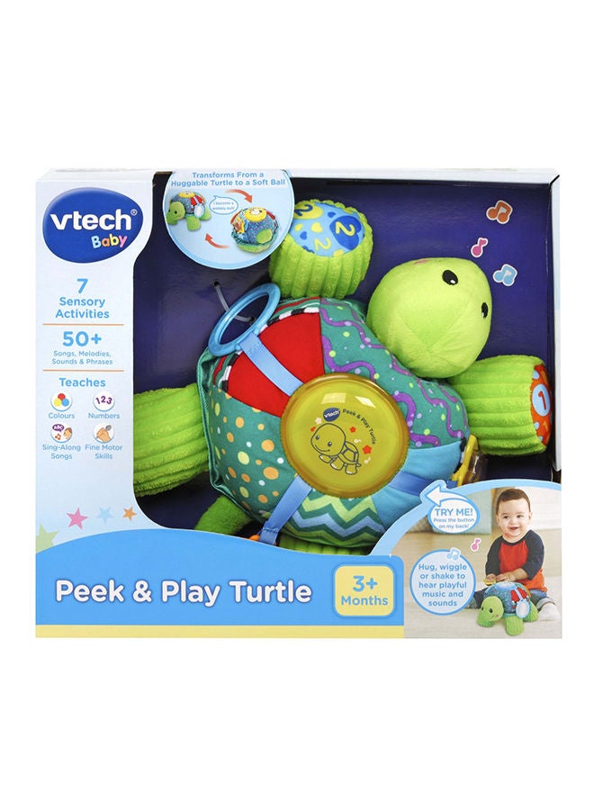 vtech Peek And Play Turtle Toy for 3+ Months - 80-501603 11x31x30cm  - Image 3