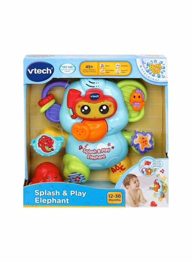 vtech Splash & Play Elephant for 12-36 Months - VT80-515303 9.5x25x25cm  - Image 2