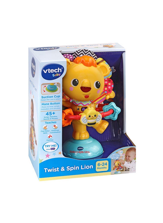 vtech Twist & Spin Lion for 6-24 Months - VT80-528003 21.6x17.5x13.3cm  - Image 2