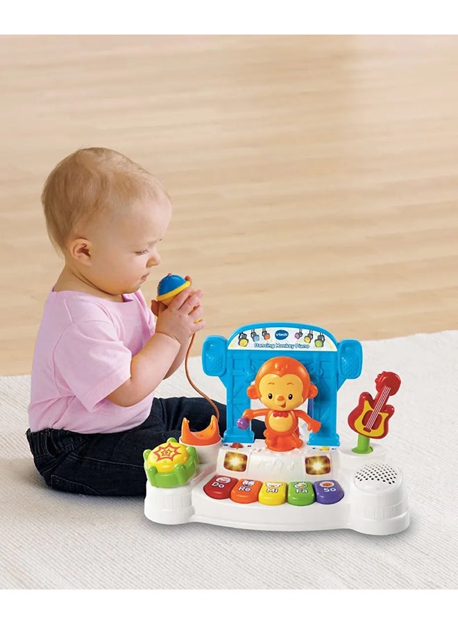 vtech - Dancing Monkey Piano for 12-36 Months - VT80-145703(Assorted) 28x35x13.3cm - Image 1