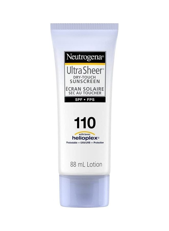 Neutrogena Sunscreen Lotion SPF 110 Ultra Sheer Dry Touch Water Resistant Travel Size 88ml - v1660637495/N53342027A_1