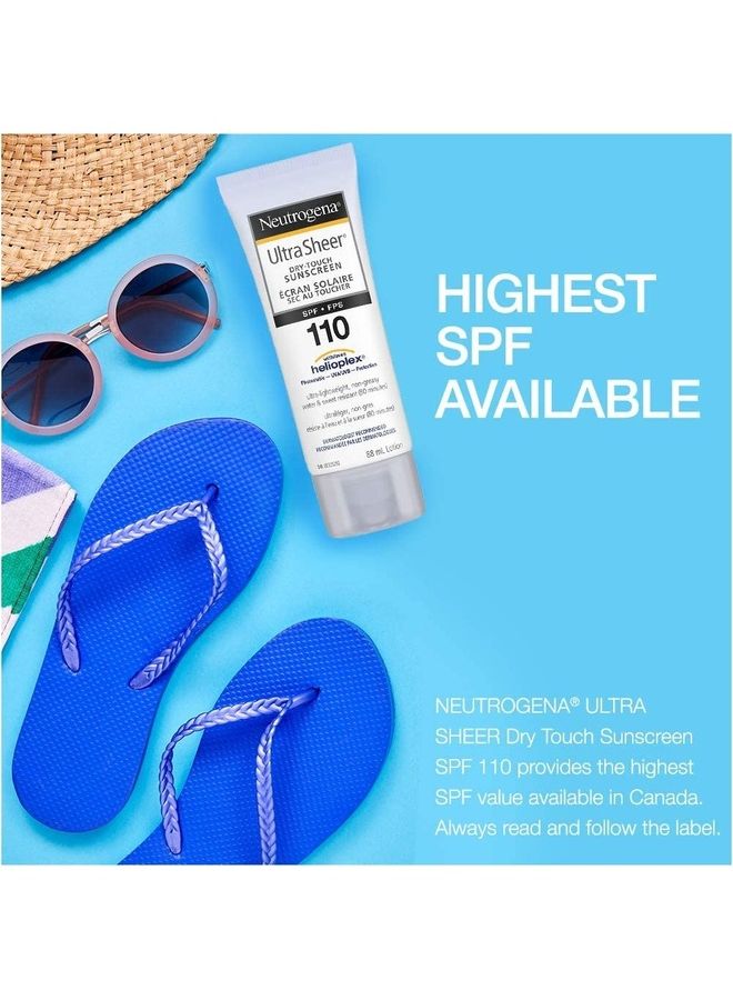 Neutrogena Sunscreen Lotion SPF 110 Ultra Sheer Dry Touch Water Resistant Travel Size 88ml - v1660637495/N53342027A_3