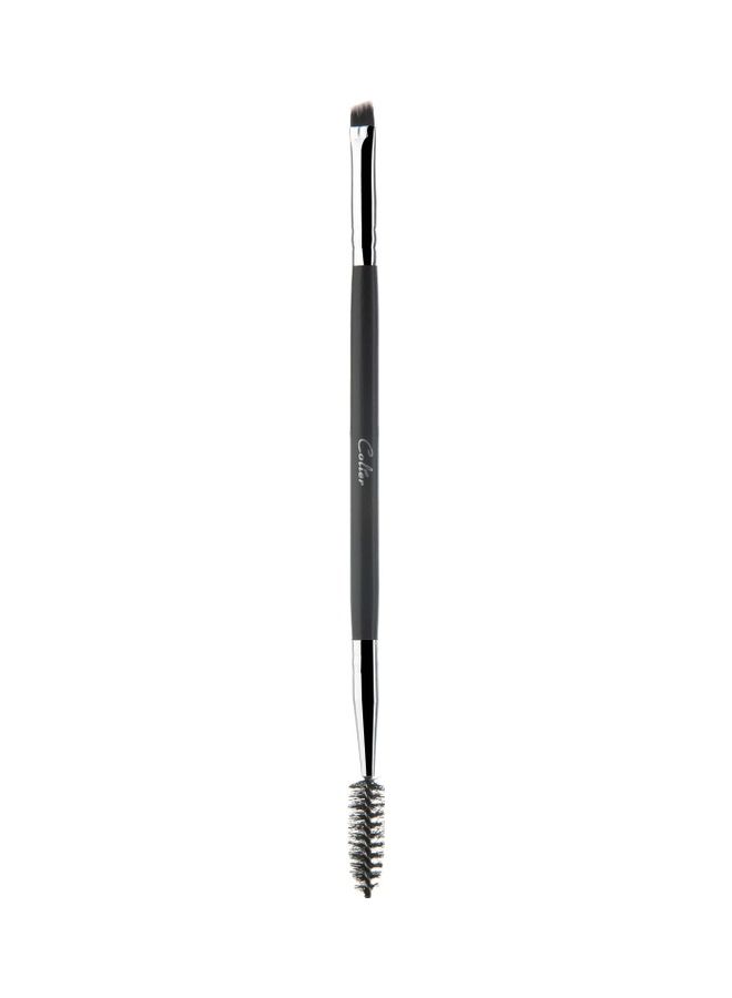 COLIER - Dual-Ended Eye Make Up Brush Black/Silver - Image 1