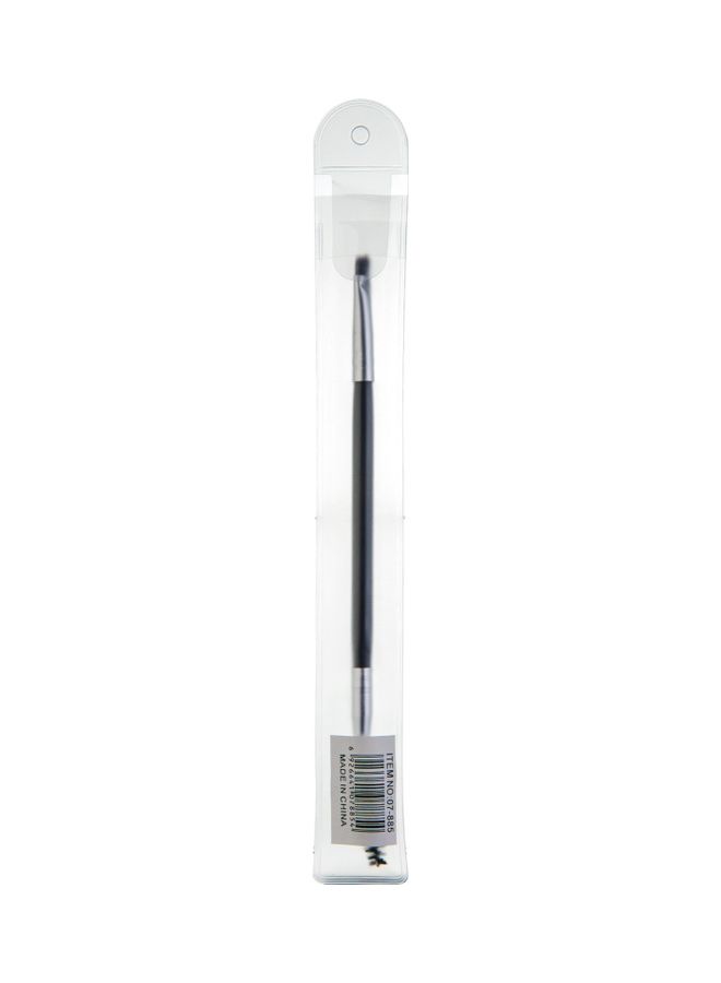 COLIER - Dual-Ended Eye Make Up Brush Black/Silver - Image 1