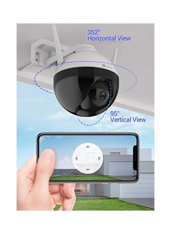 إيزفيز كاميرا مراقبة خارجية قابلة للدوران والإمالة والتكبير CCTV بدقة +2K مع خاصية الواي فاي - Image 5