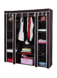 ALMUFARREJ Fabric Wardrobe Organizer Brown  - Image 1