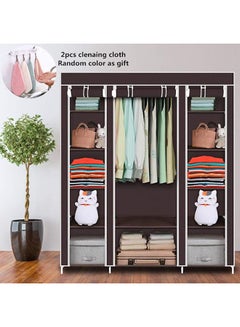 ALMUFARREJ Fabric Wardrobe Organizer Brown  - Image 2