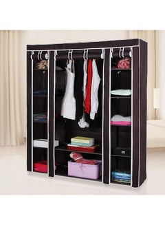 ALMUFARREJ Fabric Wardrobe Organizer Brown  - Image 3