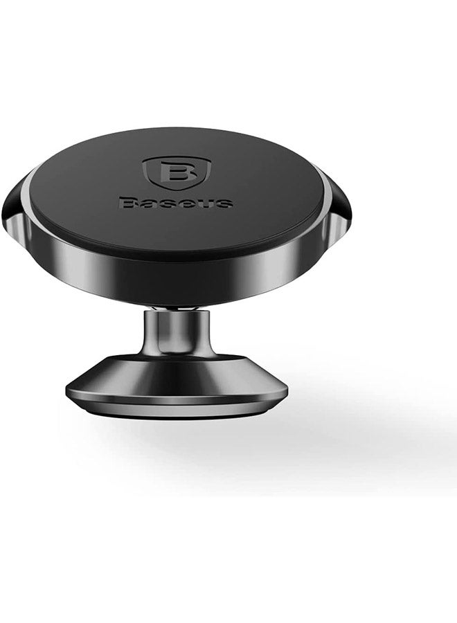 Baseus Magnetic Car Phone Holder Mobile Mount Suction Bracket Small Ears Series For iPhone 13 12 11 X 8 7 Samsung 360 Degree Magnet Stand (Vertical Type) Black  - Image 1