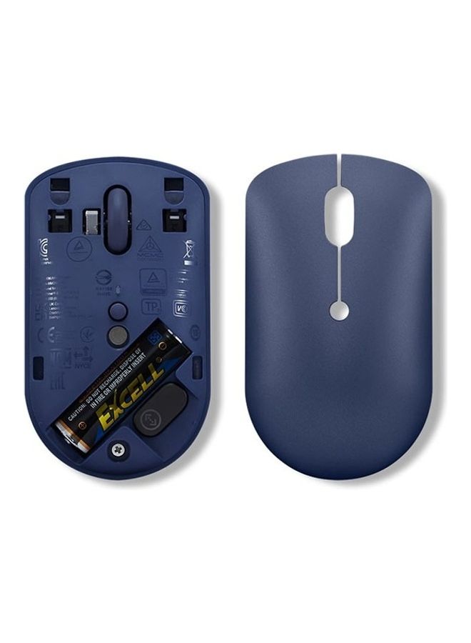 لينوفو - ماوس 540 لاسلكي صغير بمنفذ USB Type C مع بطارية لون أزرق - Image 1
