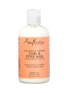 SheaMoisture Coconut & Hibiscus Curl & Style Milk White 8-Ounce 237ml  - Image 1