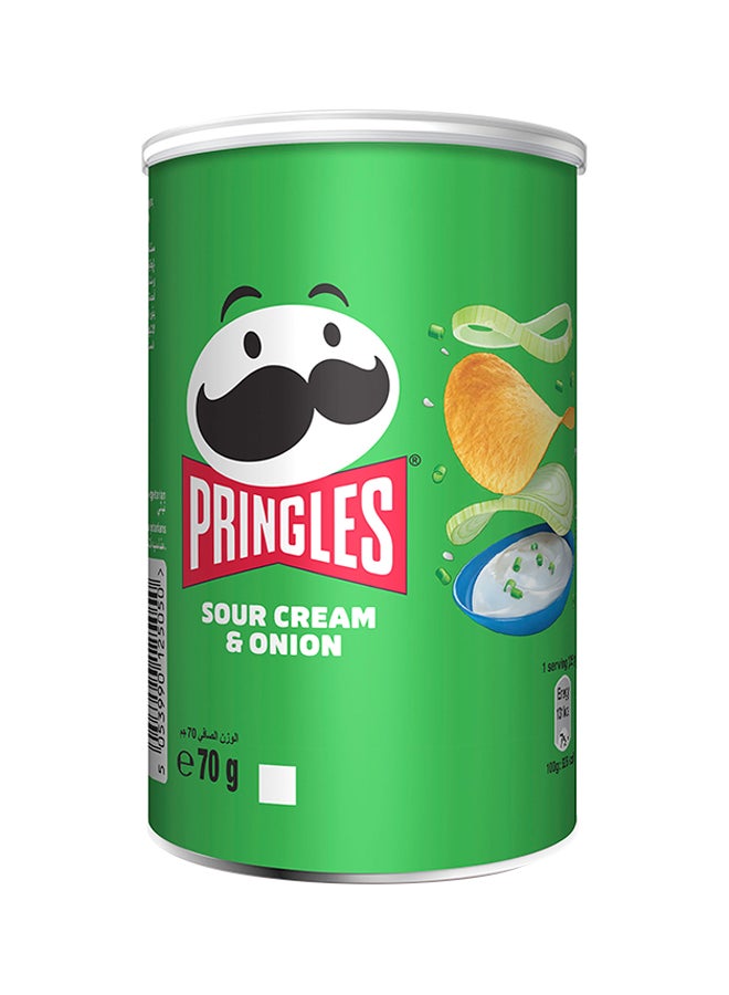 Pringles Sour Cream And Onion Chips 70grams - Image 1