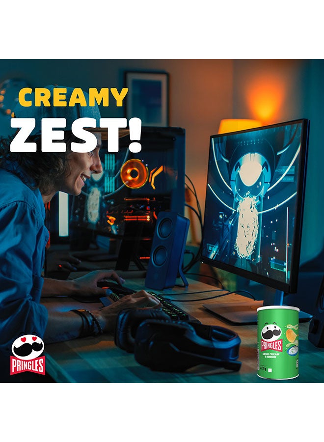 Pringles Sour Cream And Onion Chips 70grams - Image 5