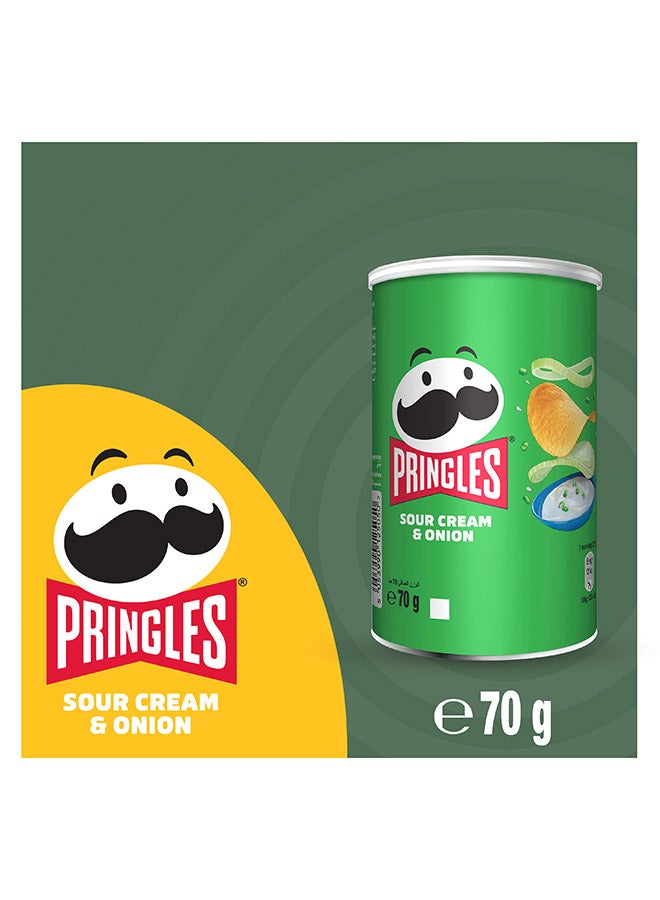 Pringles Sour Cream And Onion Chips 70grams - Image 2