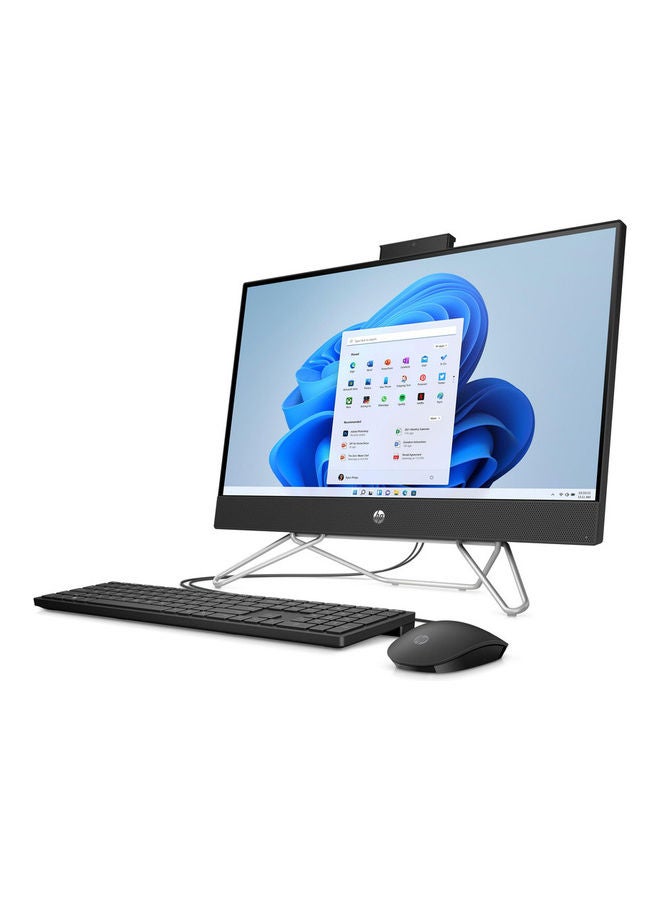 HP - 24-cb1005nx All-In-One Desktop With 23.8-Inch Touch Screen Display, Core i3 Processor/4GB RAM/512GB SSD/Windows 11/Intel G5900T Graphic Card English/Arabic Black - Image 1