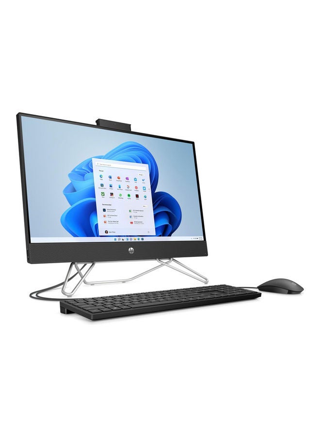 HP - 24-cb1005nx All-In-One Desktop With 23.8-Inch Touch Screen Display, Core i3 Processor/4GB RAM/512GB SSD/Windows 11/Intel G5900T Graphic Card English/Arabic Black - Image 1