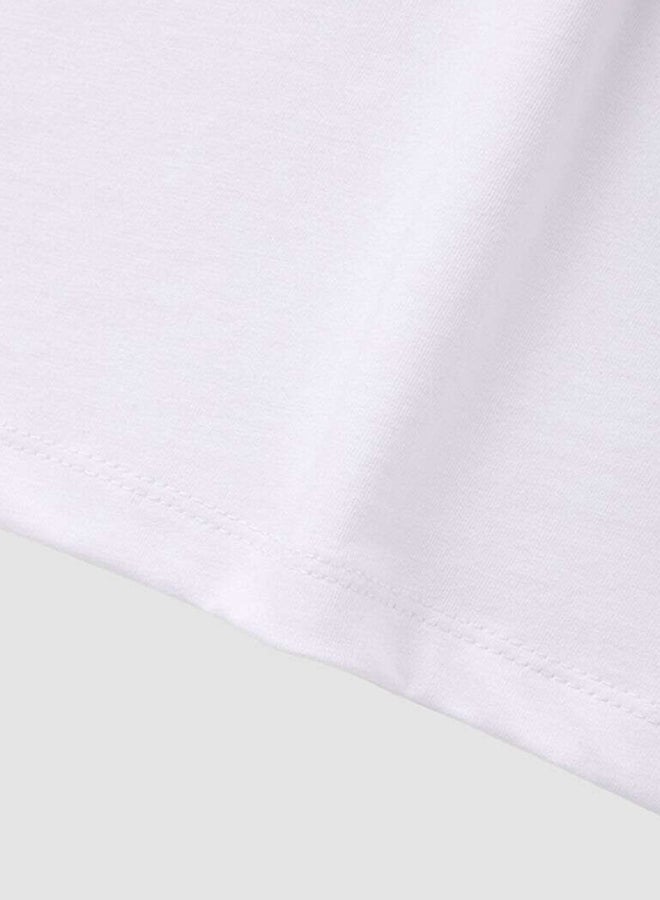 Neon Boys Crew Neck Short Sleeve T-Shirt Navajo White  - Image 4