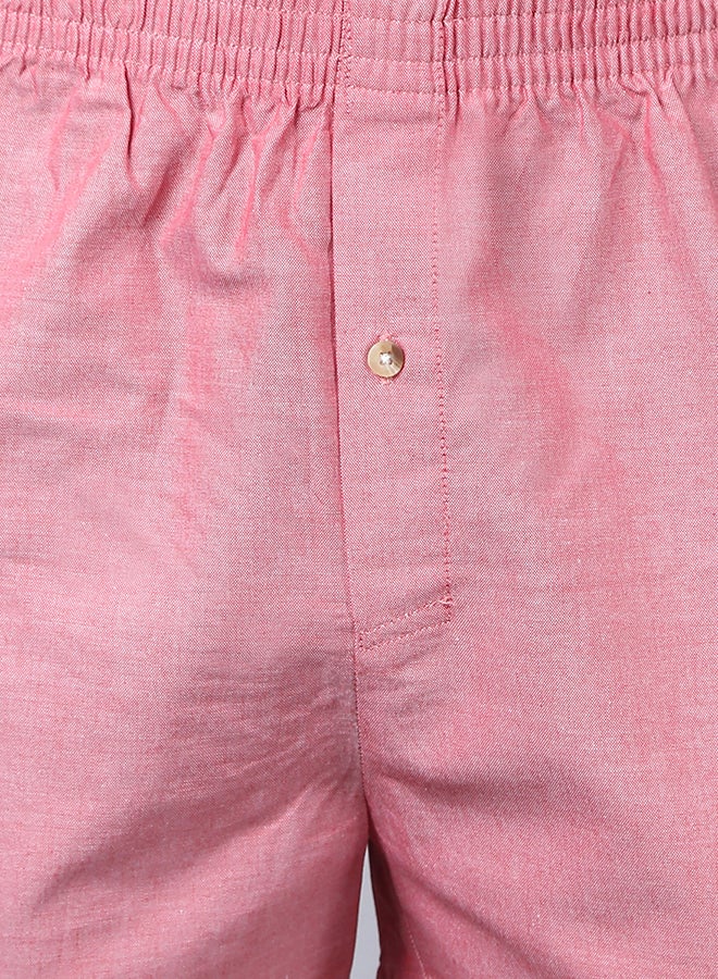 QUWA Pack Of 2 Woven Boxer Shorts Pink  - Image 5