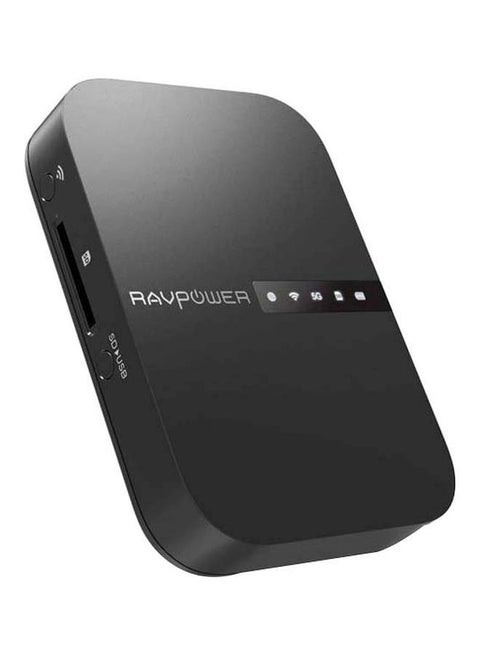 6700.0 mAh Filehub Plus Portable Router Black/White