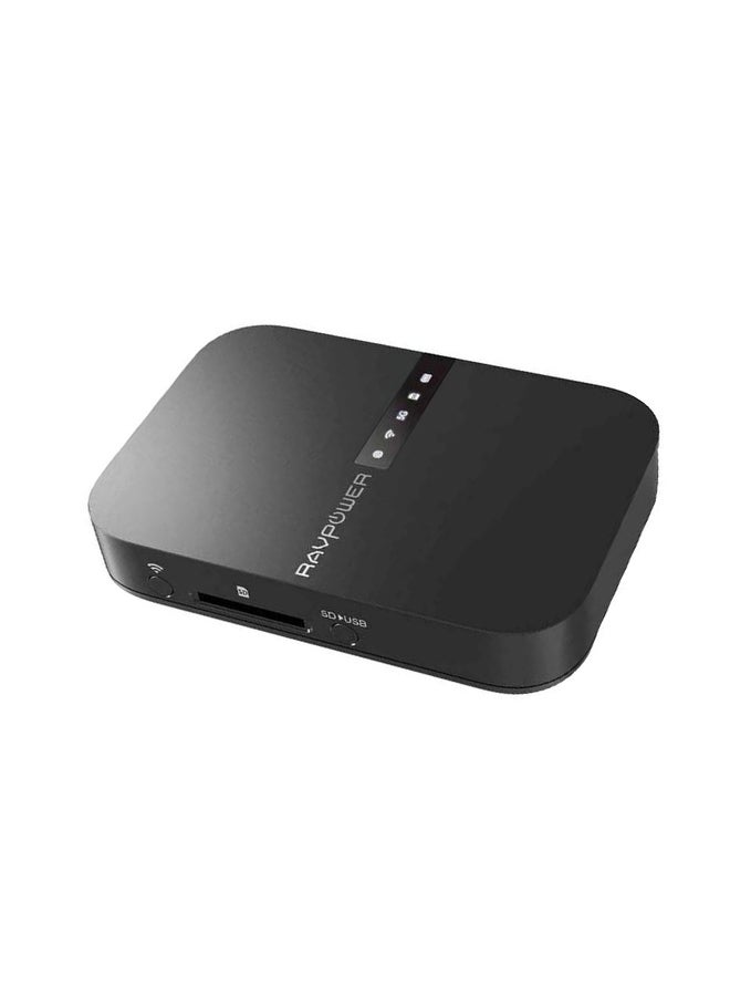 6700.0 mAh Filehub Plus Portable Router Black/White