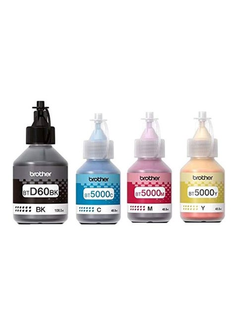 DCPT310/T510W/T710W/MFCT810W & T910W Printers Ink Bottle Set Black, Cyan, Yellow & Magenta