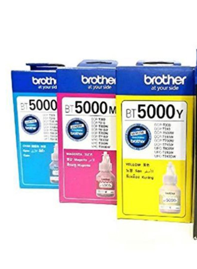 بروذر - مجموعة حبر للطابعات DCPT310/T510W/T710W/MFCT810W & T910W باللون الأسود والسماوي والأصفر والأرجواني - Image 1