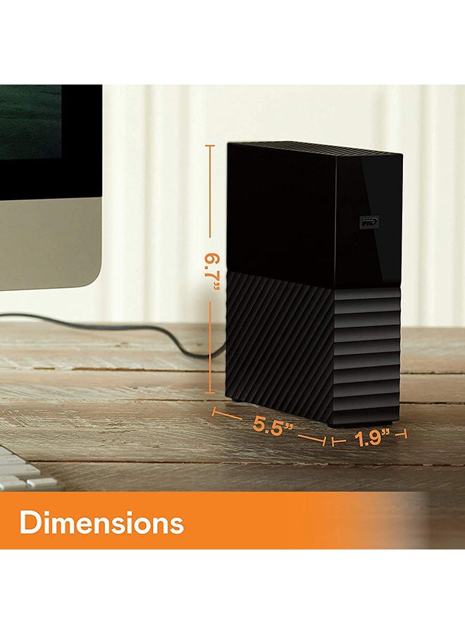 WD - Micro USB 3.0 Read Speed 550 MBps My Book Desktop External Hard Drive 12 TB WDBBGB0120HBK-EESN 12 TB - Image 1