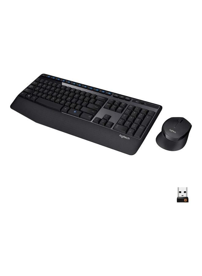 Logitech - MK345 Wireless Keyboard And Mouse Arabic 920-010068 Black - Image 1