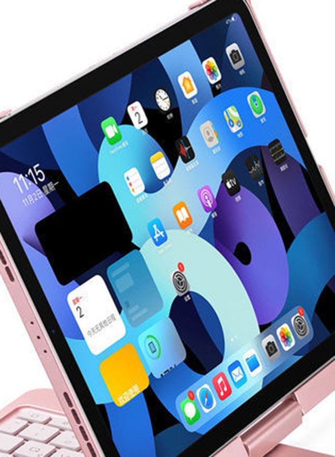 GULFLINK - Wireless Keyboard with TouchPad for iPad Air4 2020/2018 Pro 11 Rose Gold - Image 1